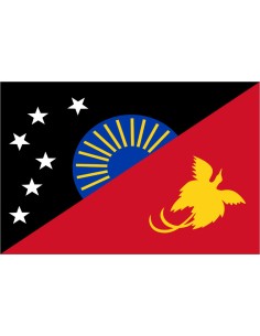 Bandera de Sandaun. Papua...