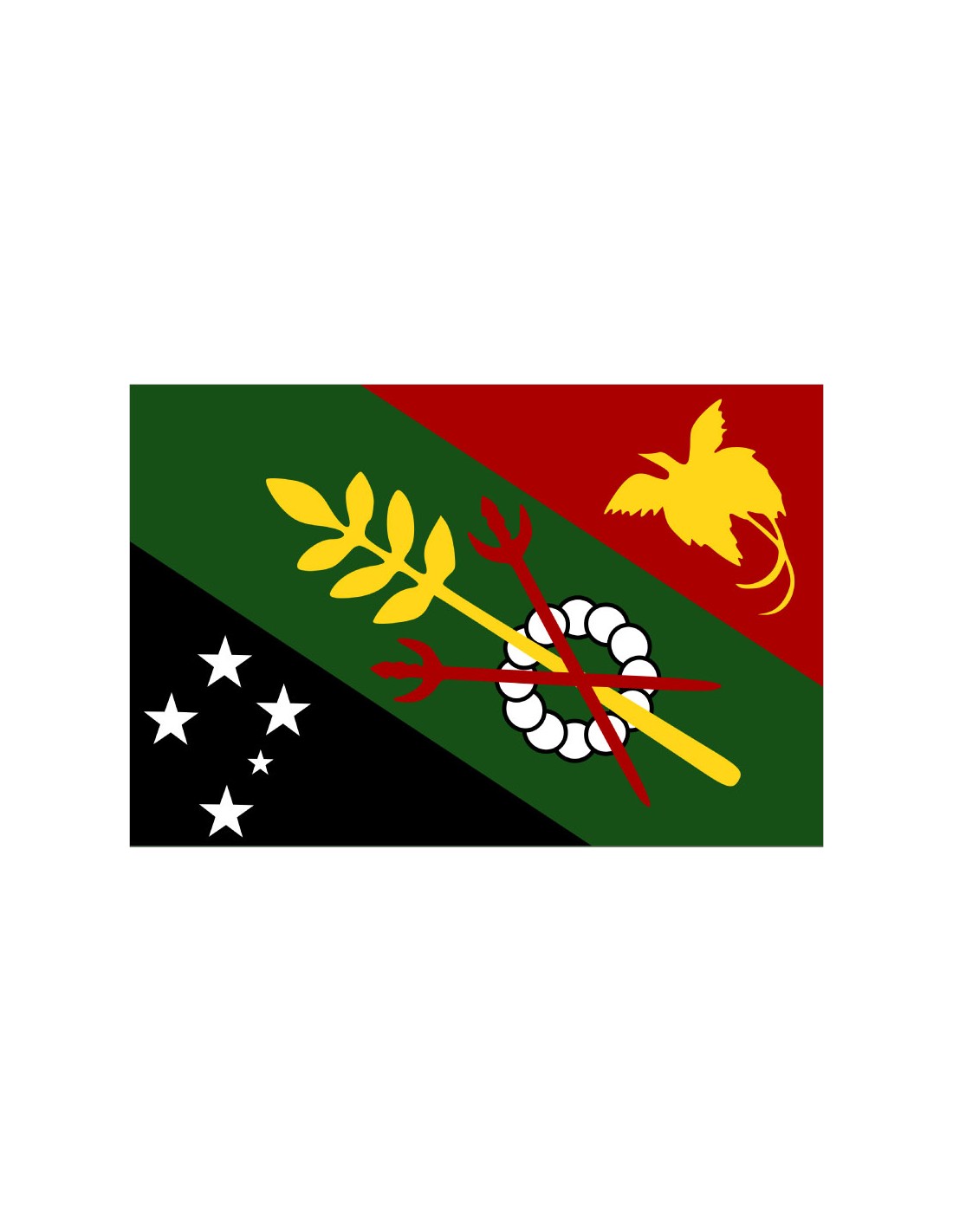 Bandera de Chimbu. Papua Nueva Guinea