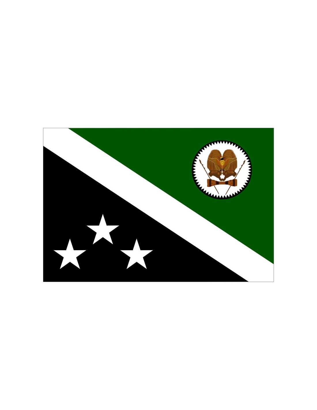 Bandera de Western Highlands. Papua Nueva Guinea