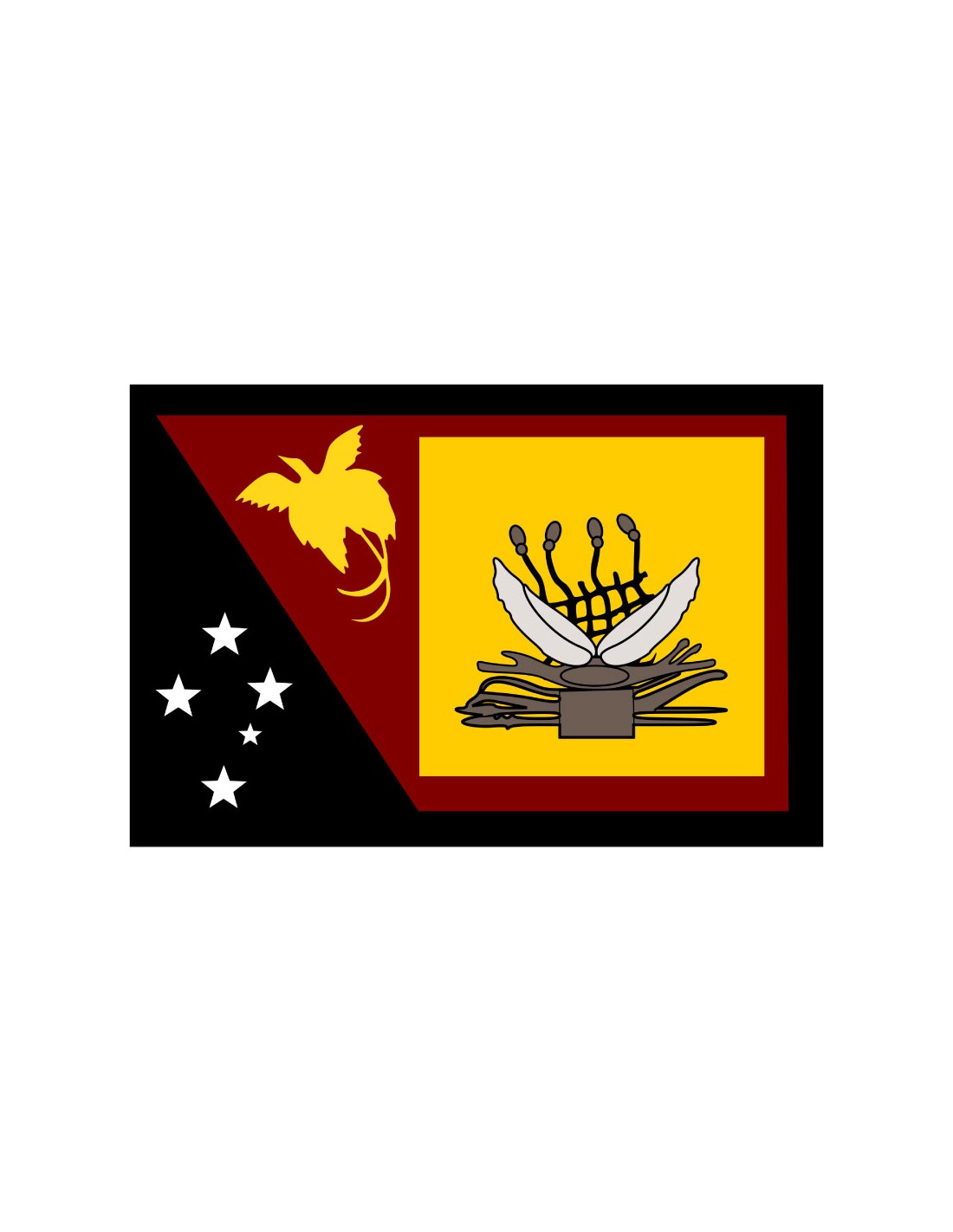 Bandera de Western. Papua Nueva Guinea