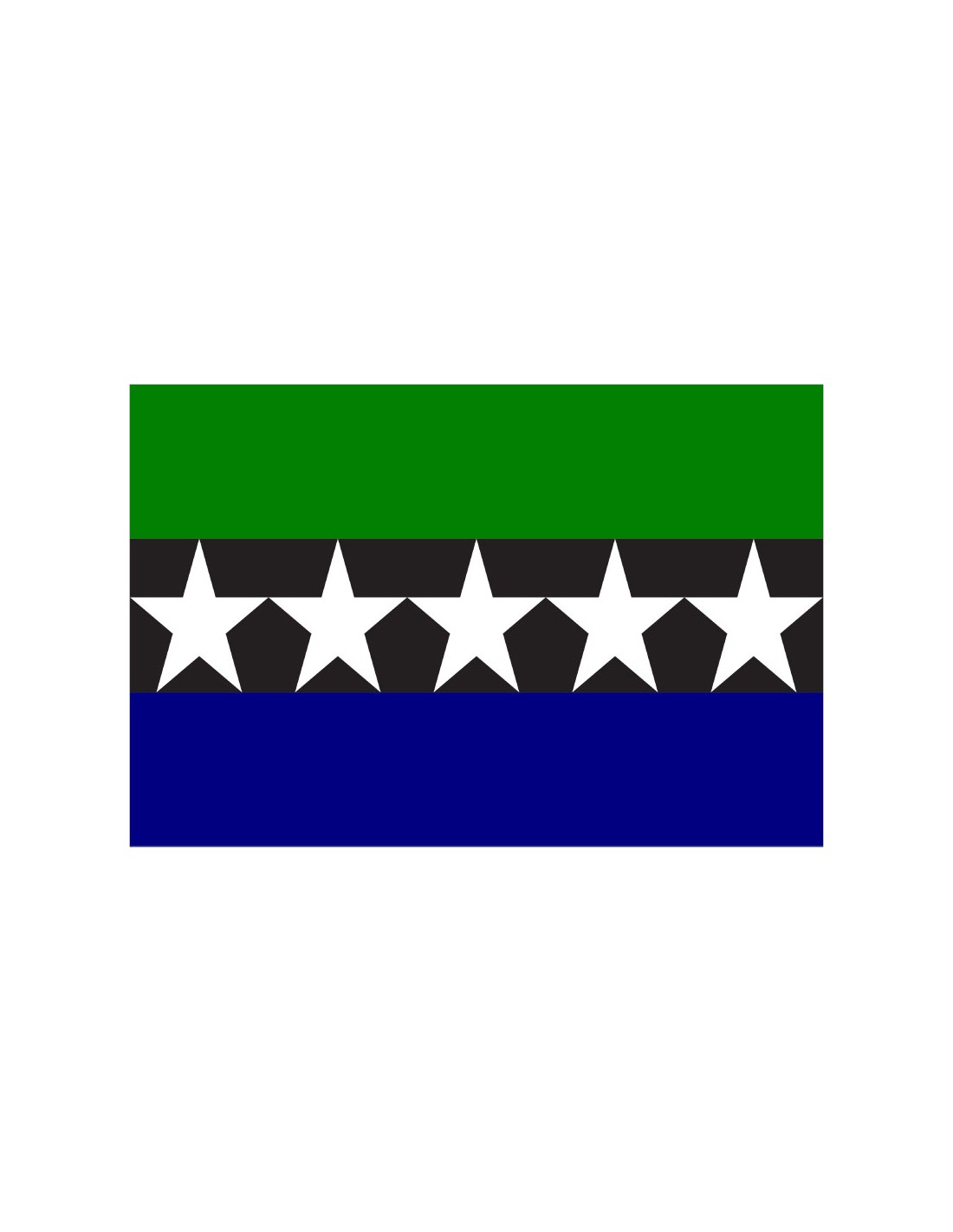 Bandera del Estado de Aimeliik. Palaos