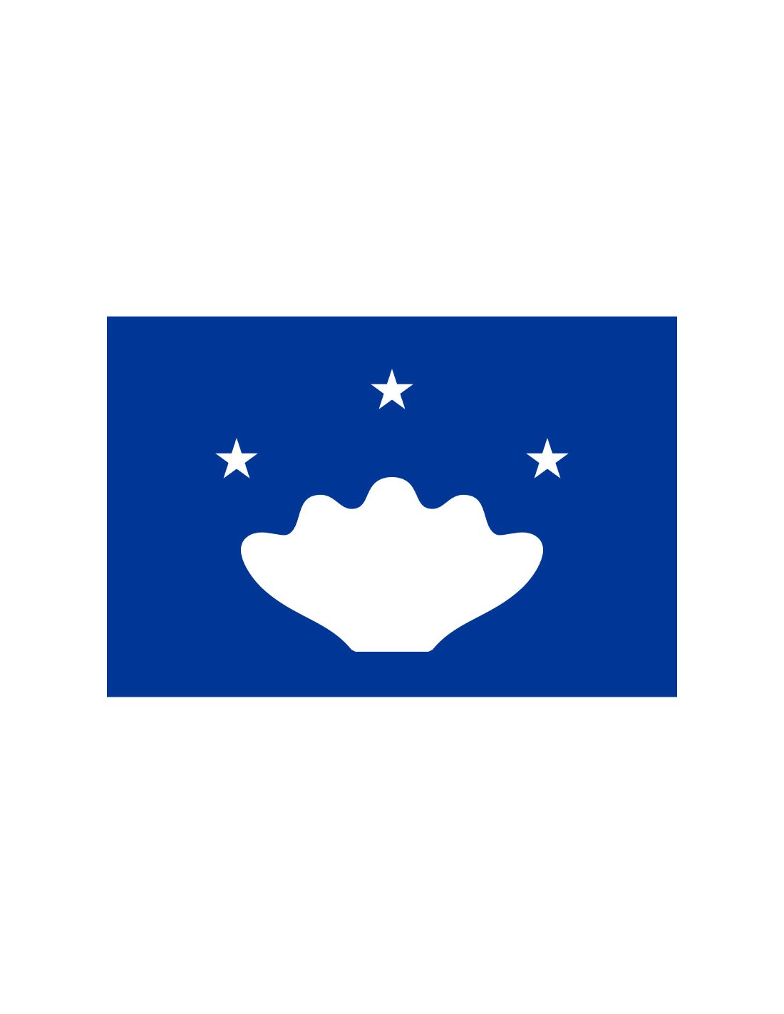 Bandera del Estado de Hatohobei. Palaos