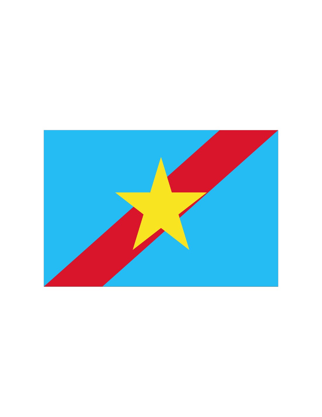 Bandera del Estado de Ngaraard. Palaos