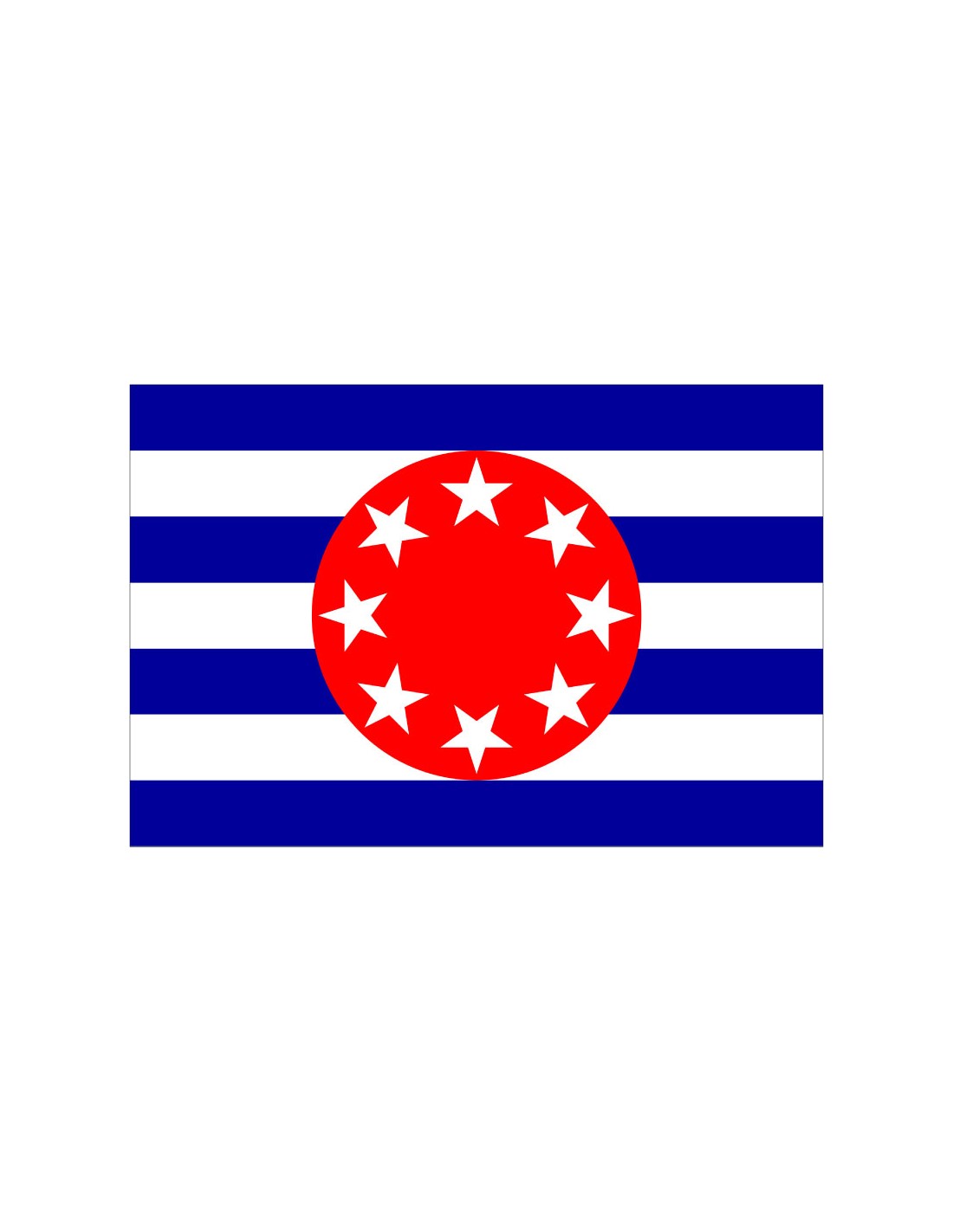 Bandera del Estado de Ngarchelong. Palaos