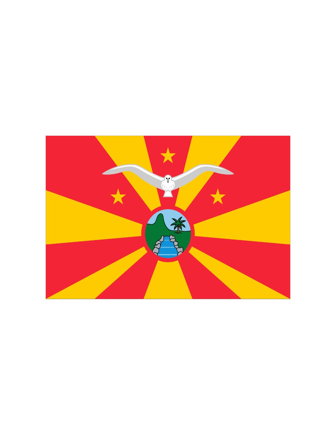 Bandera del Estado de Ngardmau. Palaos