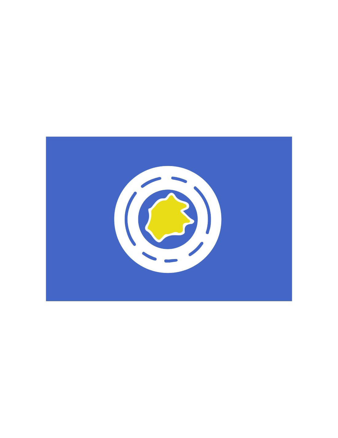 Bandera del Estado de Ngeremlengui. Palaos