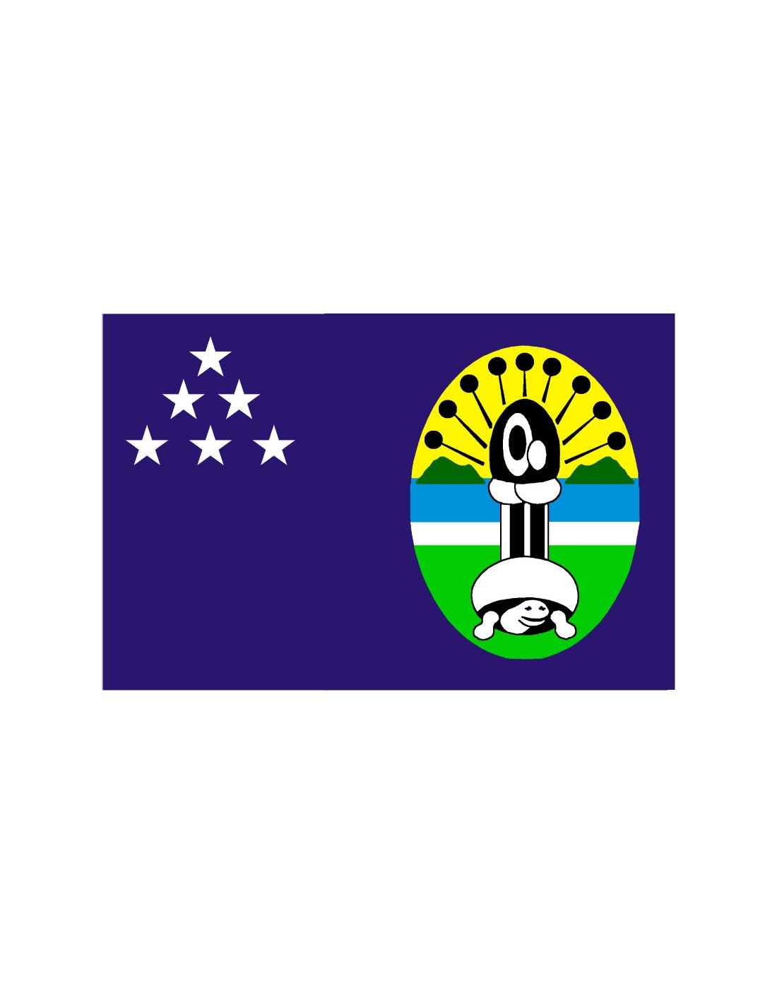 Bandera Provincia Central. Islas Salomón