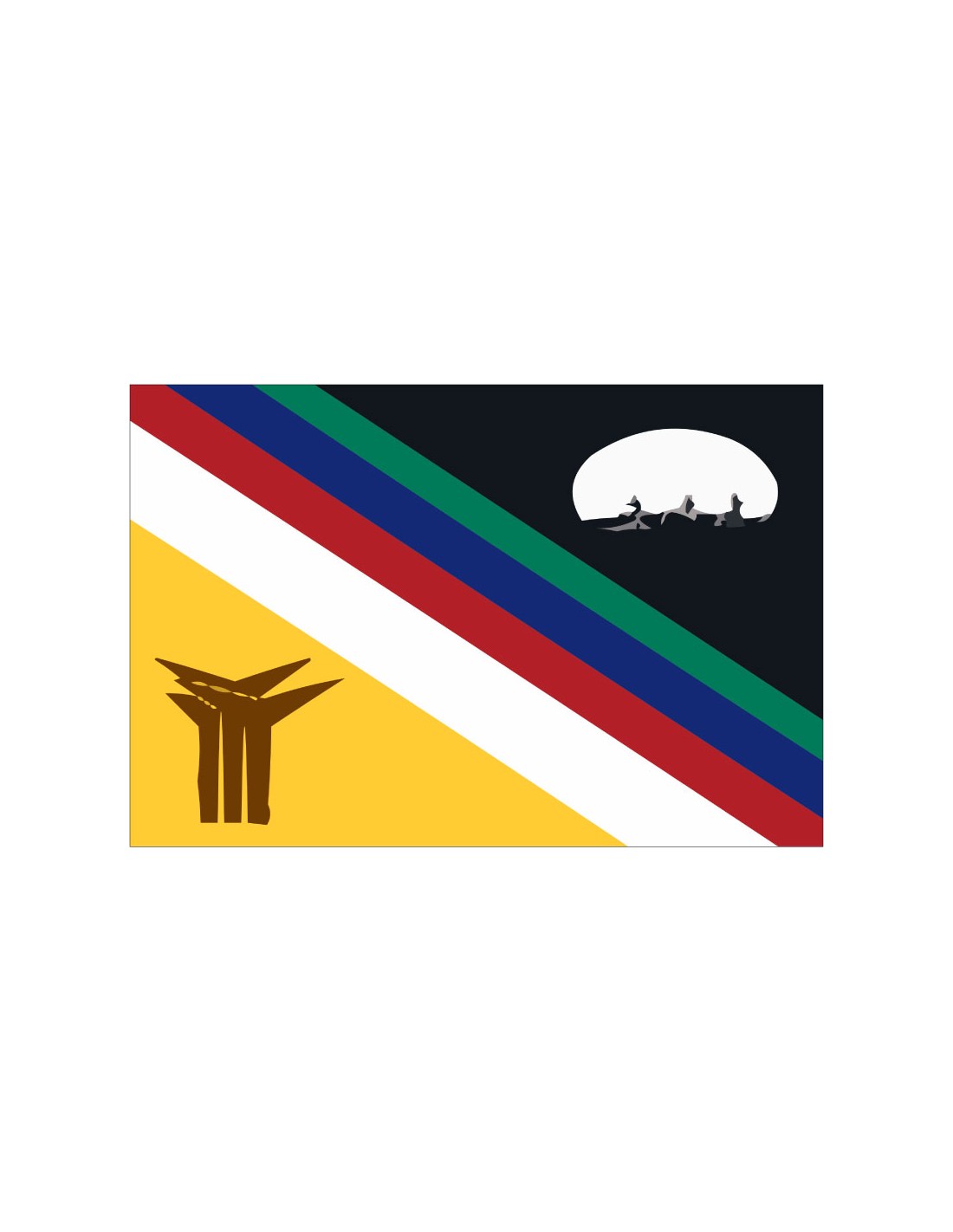 Bandera Provincia de Luganville. Vanuatu