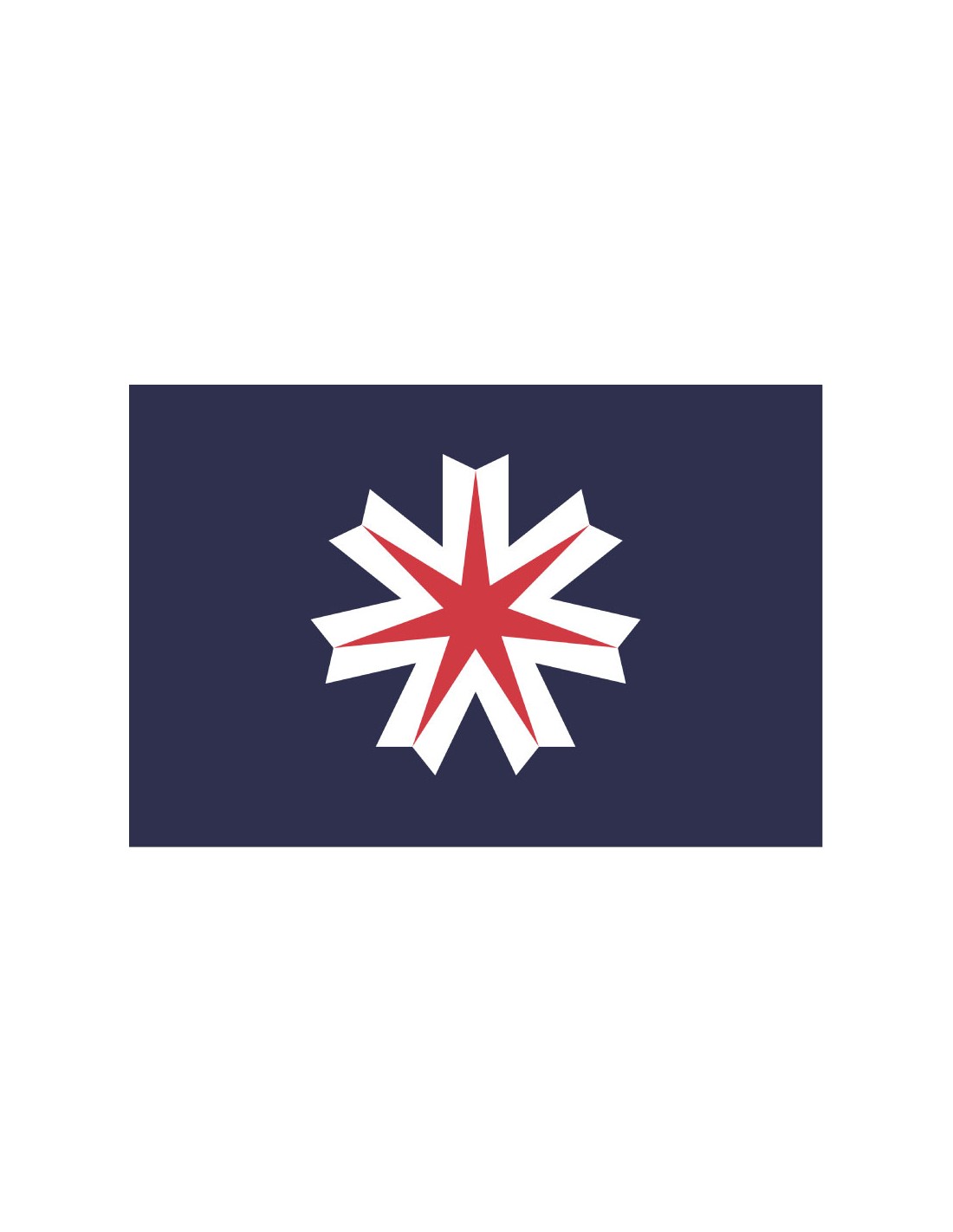 Bandera de la Isla de Hokkaido. Japón