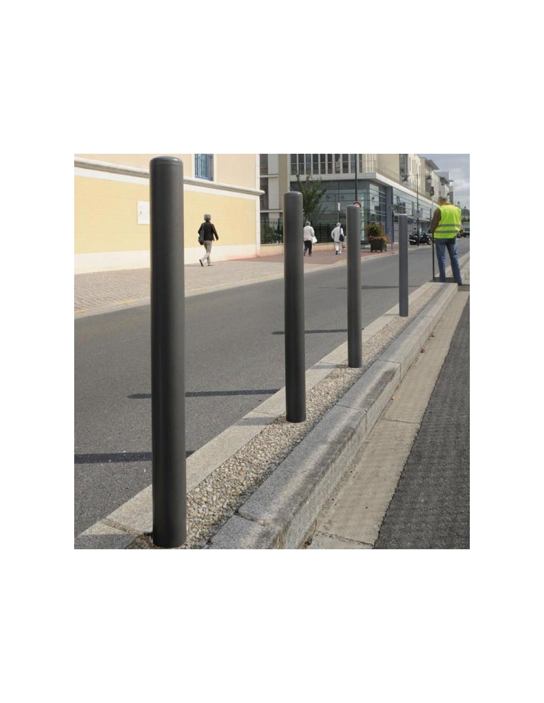 Pilonas de Acero Galvanizado. Pintado Colores