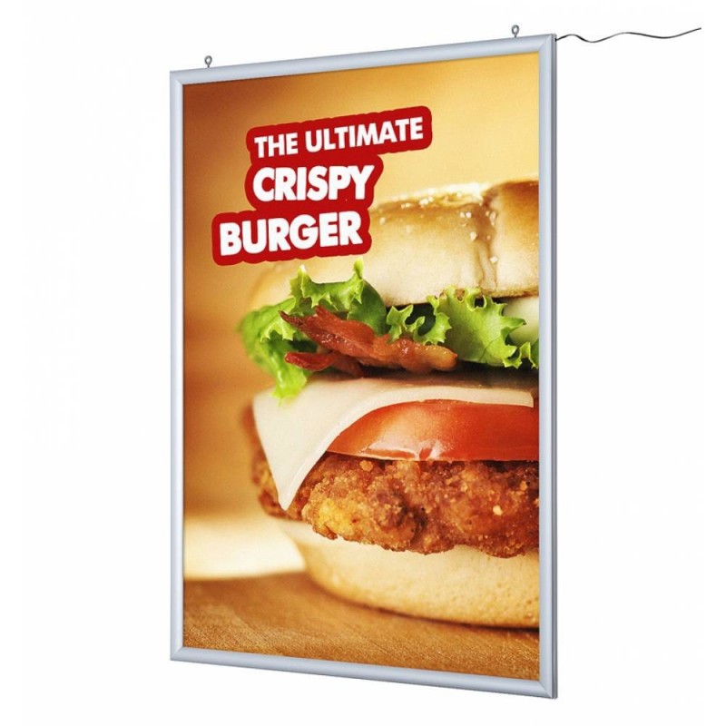 Marcos de Aluminio A0 LED. 2 Caras