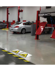 Señal Adhesiva para Suelo / Peligro Aceite 2