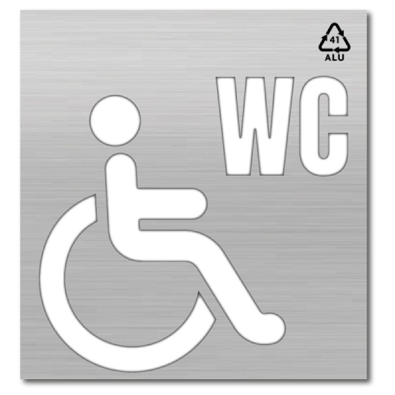 Plantilla Señal. Silla de Ruedas. WC