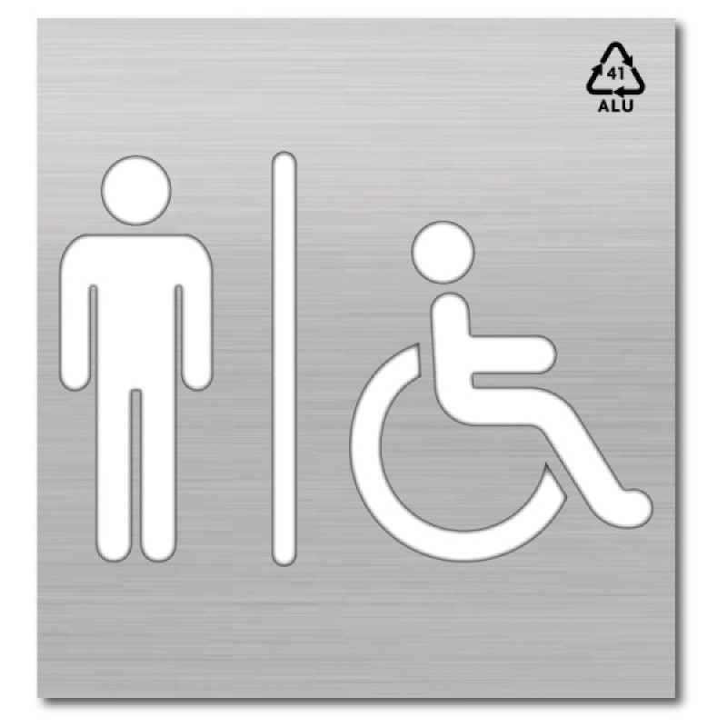 Plantilla Silla de Ruedas. WC/Hombre