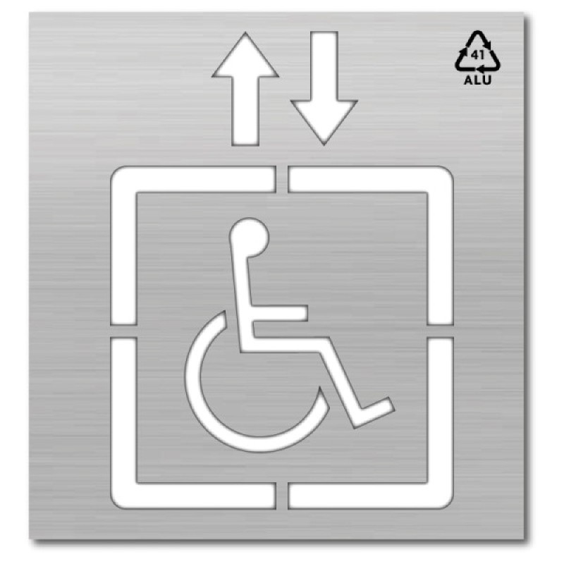 Plantilla Silla de Ruedas. Ascensor Modelo 1