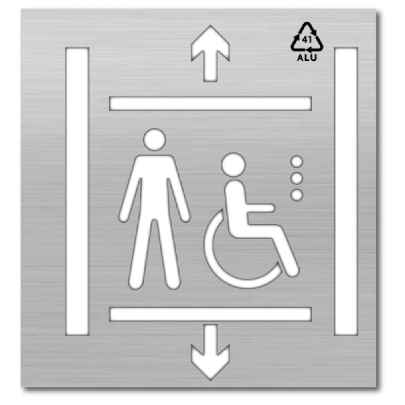 Plantilla Silla de Ruedas. Ascensor Modelo 2