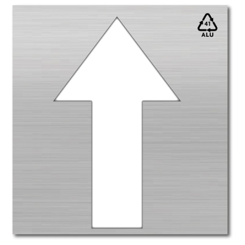 Plantilla Señal. Flecha Recto 3