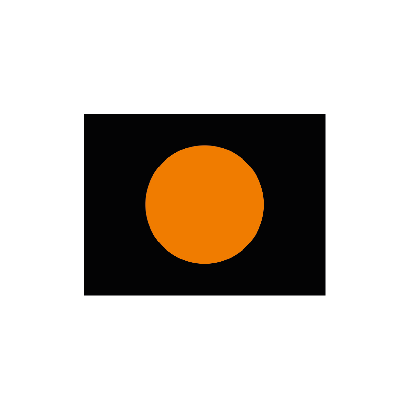 Bandera Negra Círculo