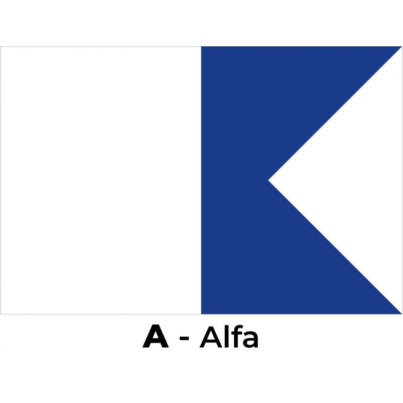 Banderas Código Internacional de Señales. Pack 26 Unds. 75 x 60 cm.