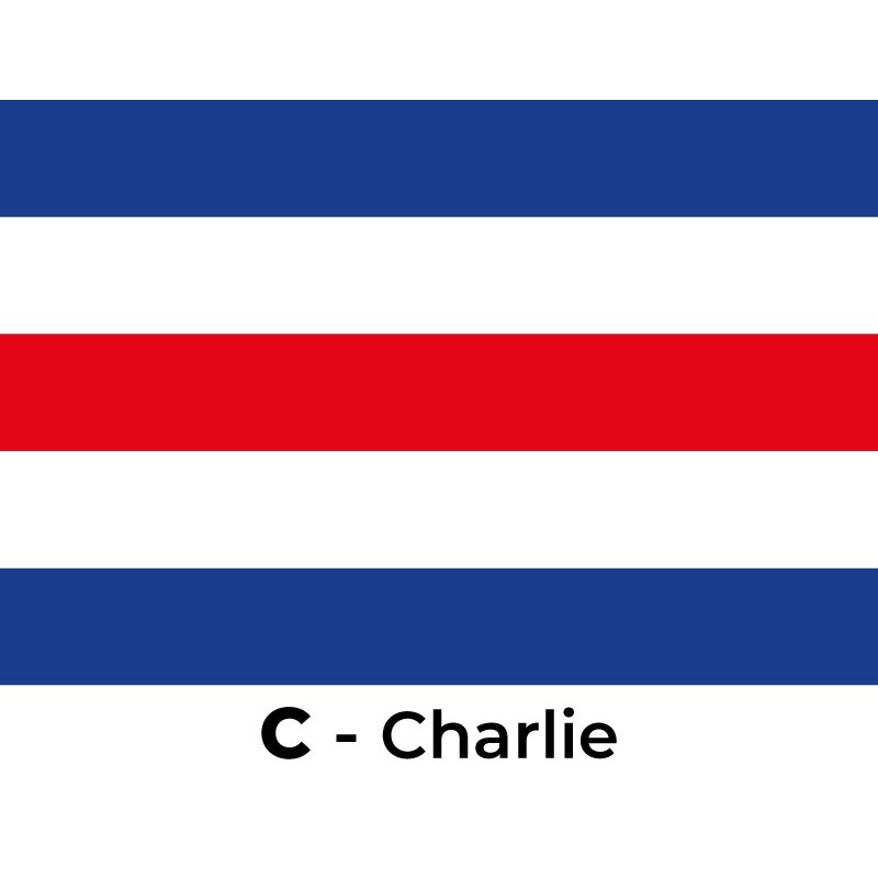 Bandera Código Internacional de Señales Pack 26 Und. 100 x 150 cm.