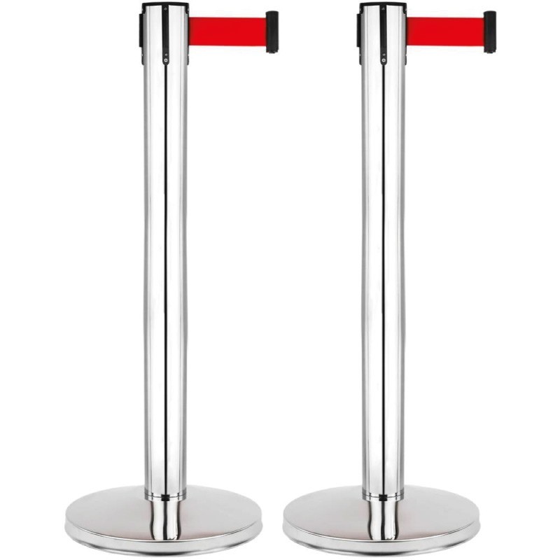 Poste Cinta Extensible Cromado. Pack 2 Unds.