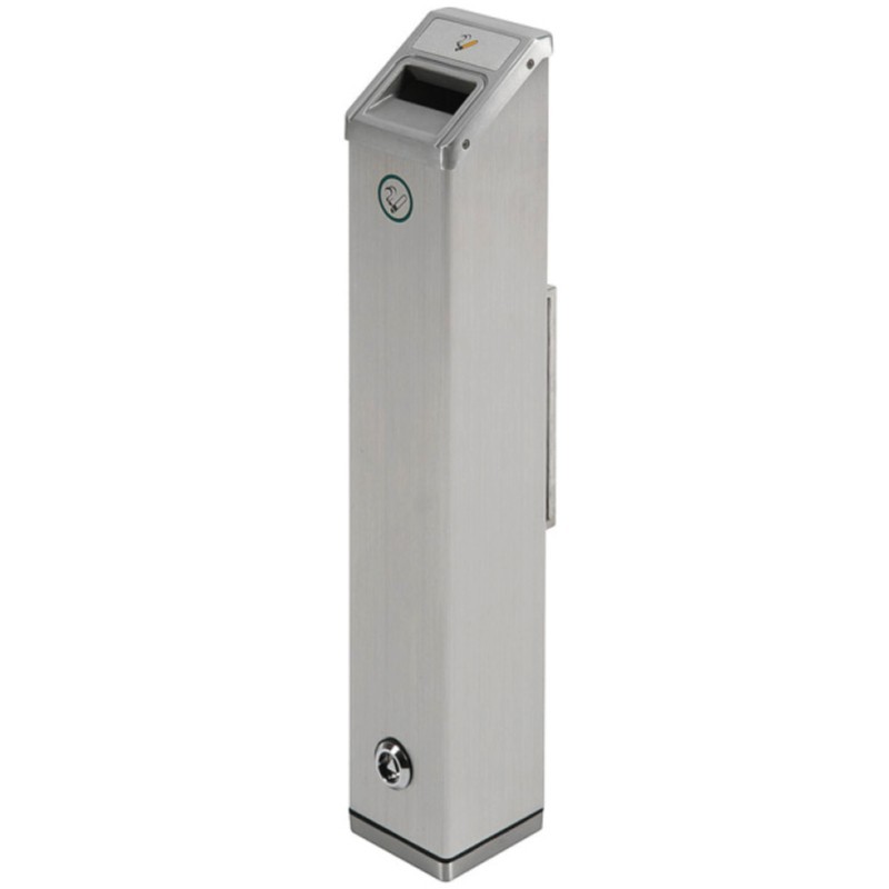 Cenicero Mural Cuadrado. Aluminio