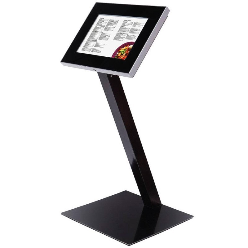 Porta Menú Con Led Negro