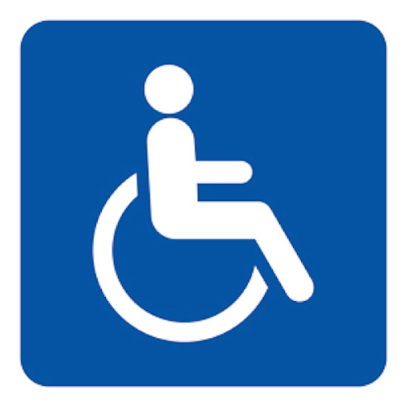 Señal Adhesiva Antideslizante. Minusválidos