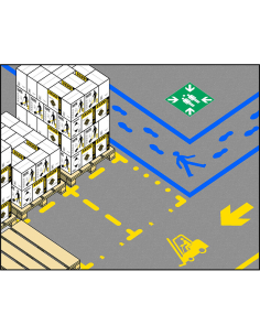 Kit de 6 Plantillas de Señalización de Suelo 2