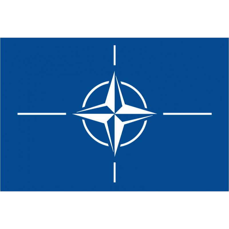 Bandera de la OTAN. Organización del Tratado del Atlántico Norte