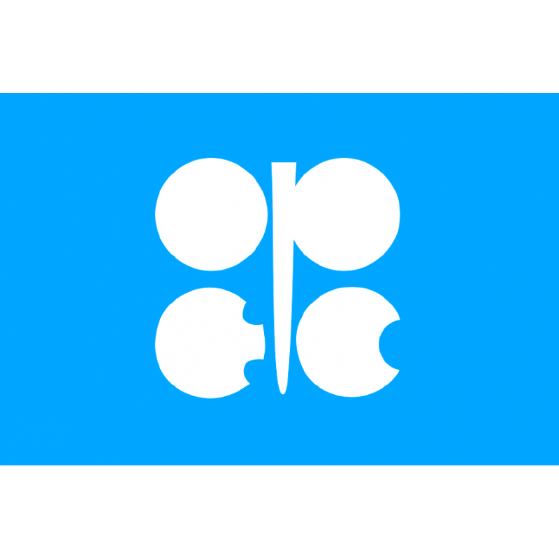 Bandera de la OPEP. Organización de Países Exportadores de Petróleo
