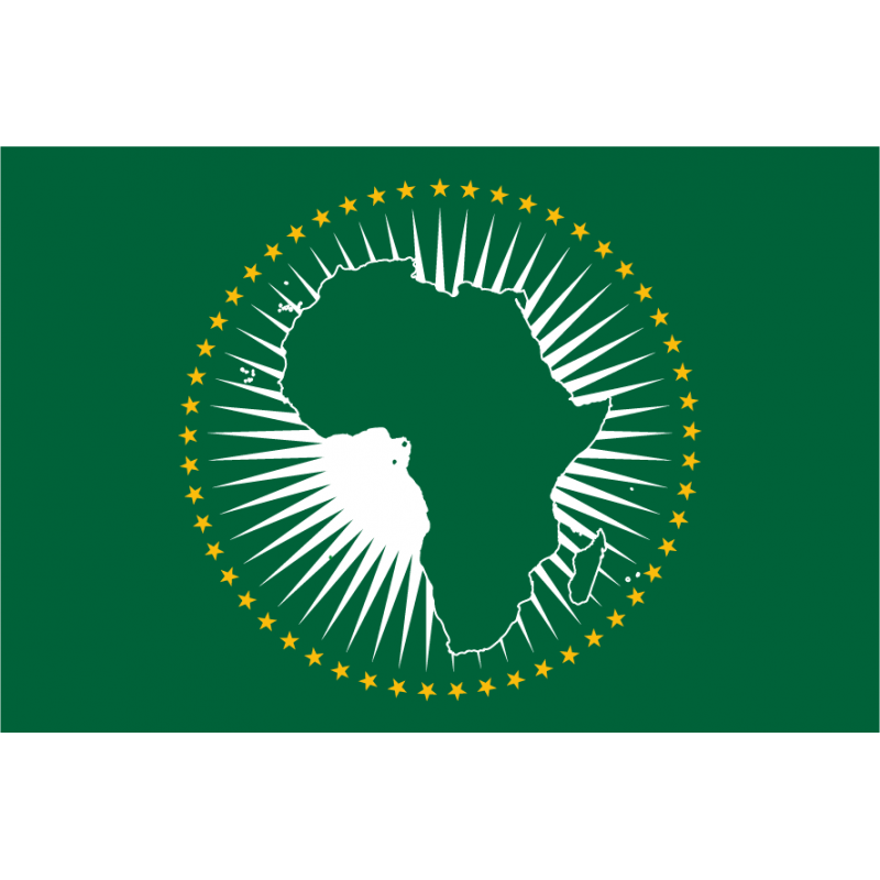 Bandera de la UA. Unión Africana