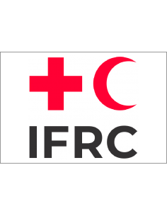 Bandera IFRC. Cruz Roja...