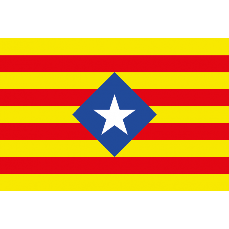 Bandera de Cataluña Estelada Romboidal