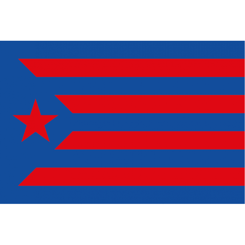 Bandera de Cataluña Estelada Blaugrana