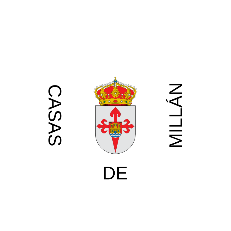 Bandera de Casas de Millán