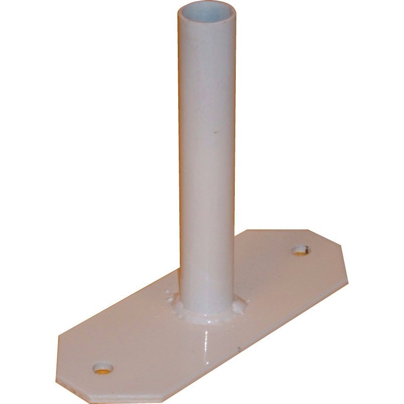 Base Recta para Mástil de Aluminio