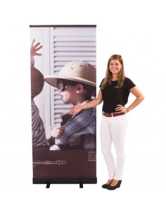 Roll-Up Banner Basic Negro