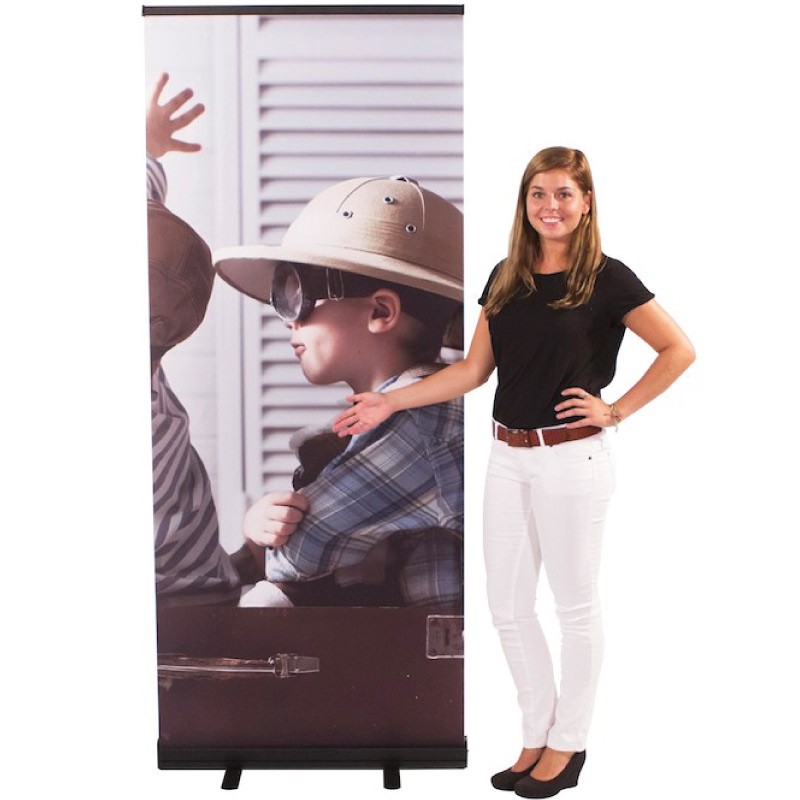 Roll-Up Banner Basic Negro