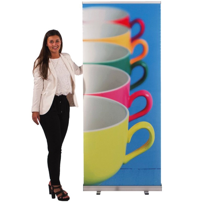 Roll-Up Banner Plus Plata