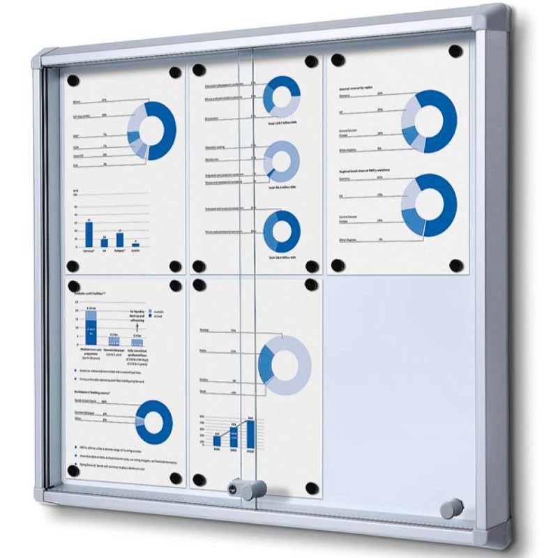 Vitrina para Interior. Ignífuga. Puertas Correderas. 6 x A4