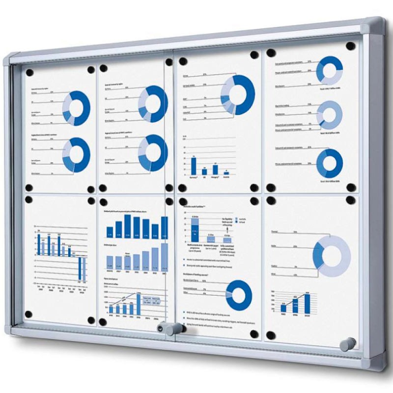 Vitrina para Interior. Ignífuga. Puertas Correderas. 8 x A4