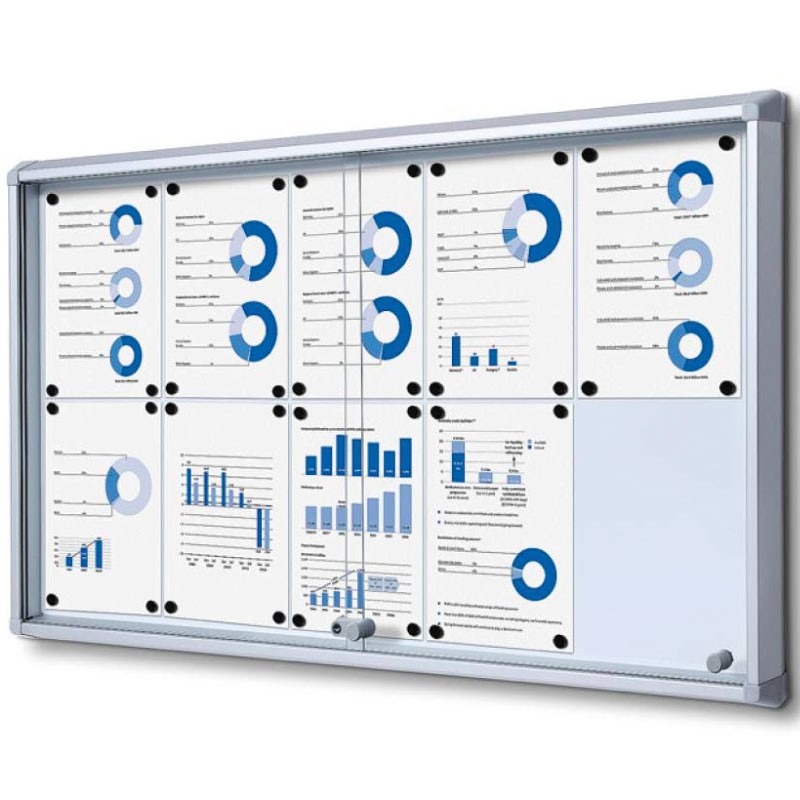 Vitrina para Interior. Ignífuga. Puertas Correderas. 10 x A4