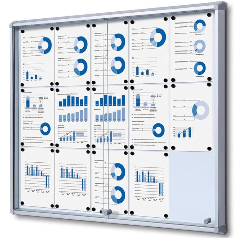 Vitrina para Interior. Ignífuga. Puertas Correderas. 15 x A4