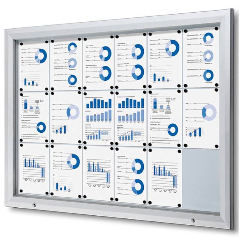 Vitrina de Exterior Magnética 18xA4