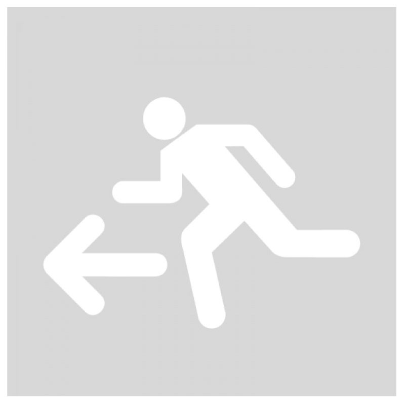 Plantilla Señal Peatón. Salida de Emergencia Flecha Izquierda/Derecha