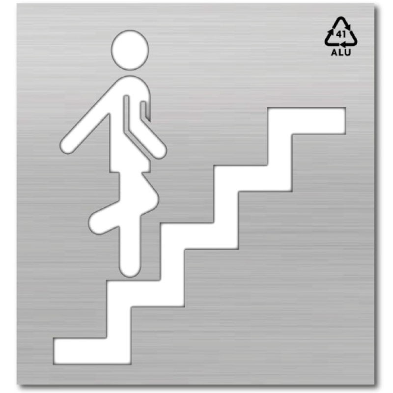 Plantilla Señal Escalera Subir