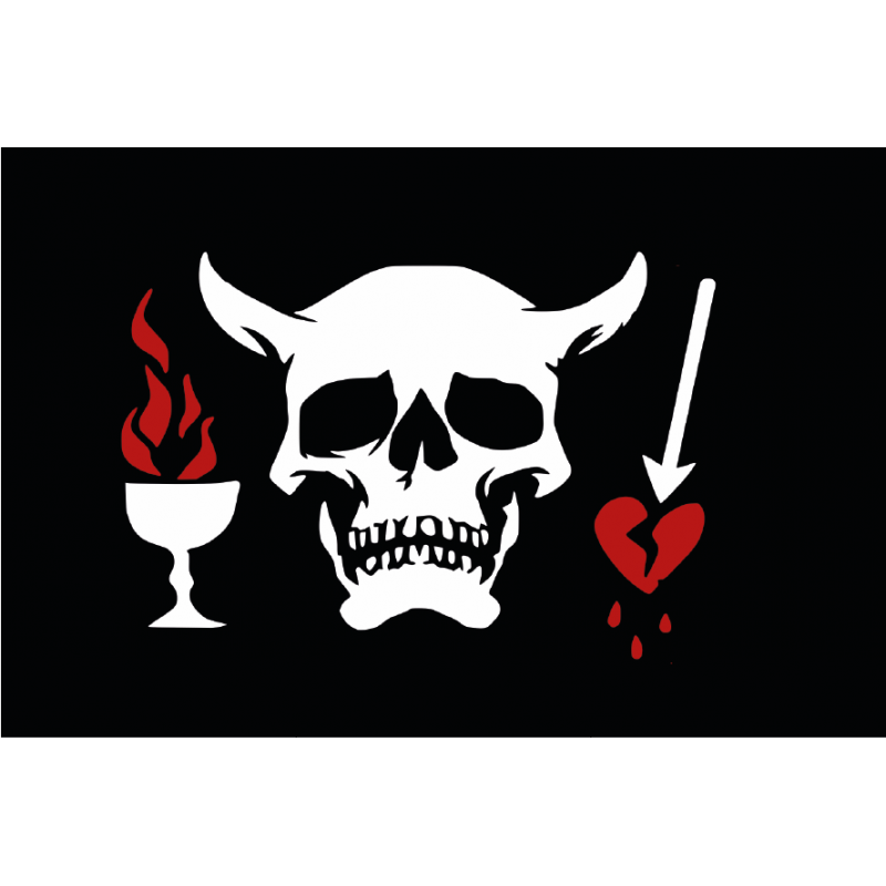 Bandera Pirata. Modelo 25