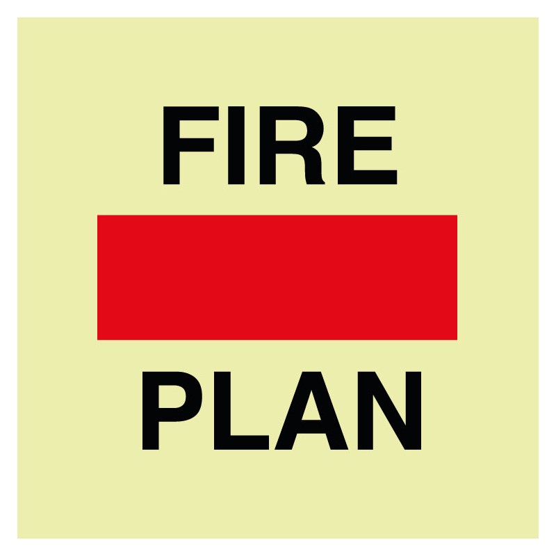 Señal Luminiscente PVC 1,1 mm. Plan de Extinción de Incendios