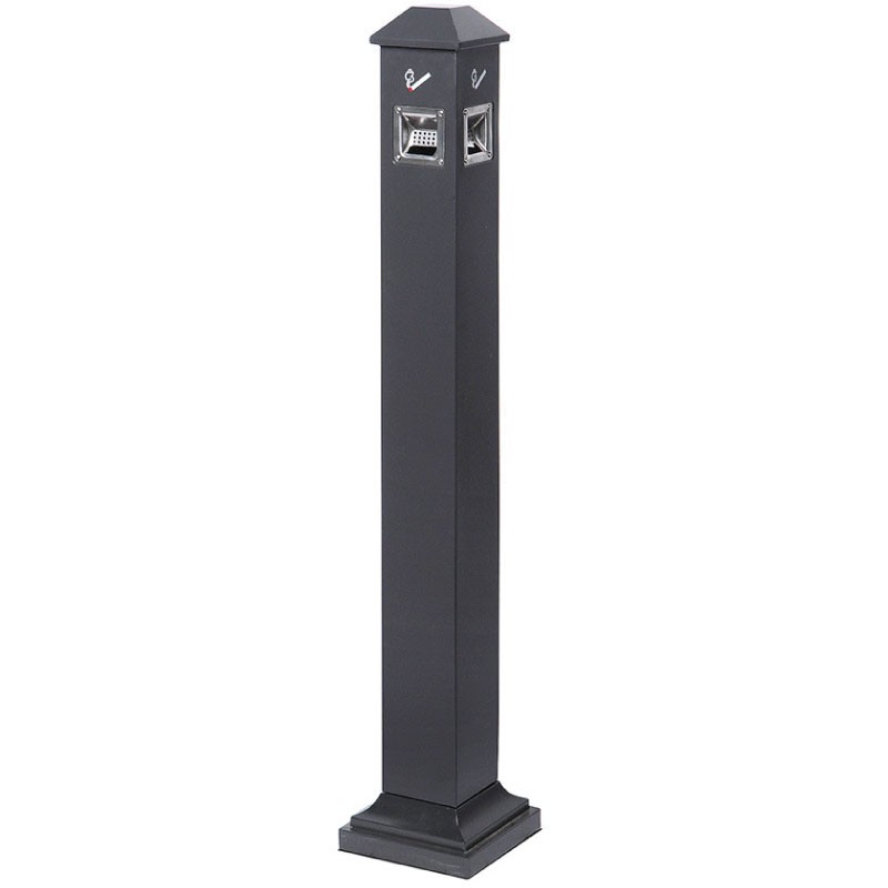 Cenicero de Pie Cuadrado. Acero